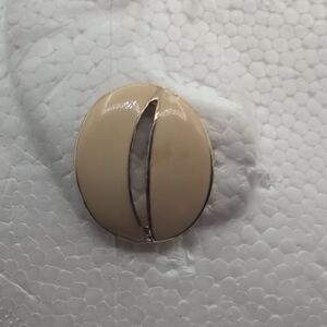 Sarah Coventry | Vintage Elegant Cream and Gold Toned Button Stud Earrings